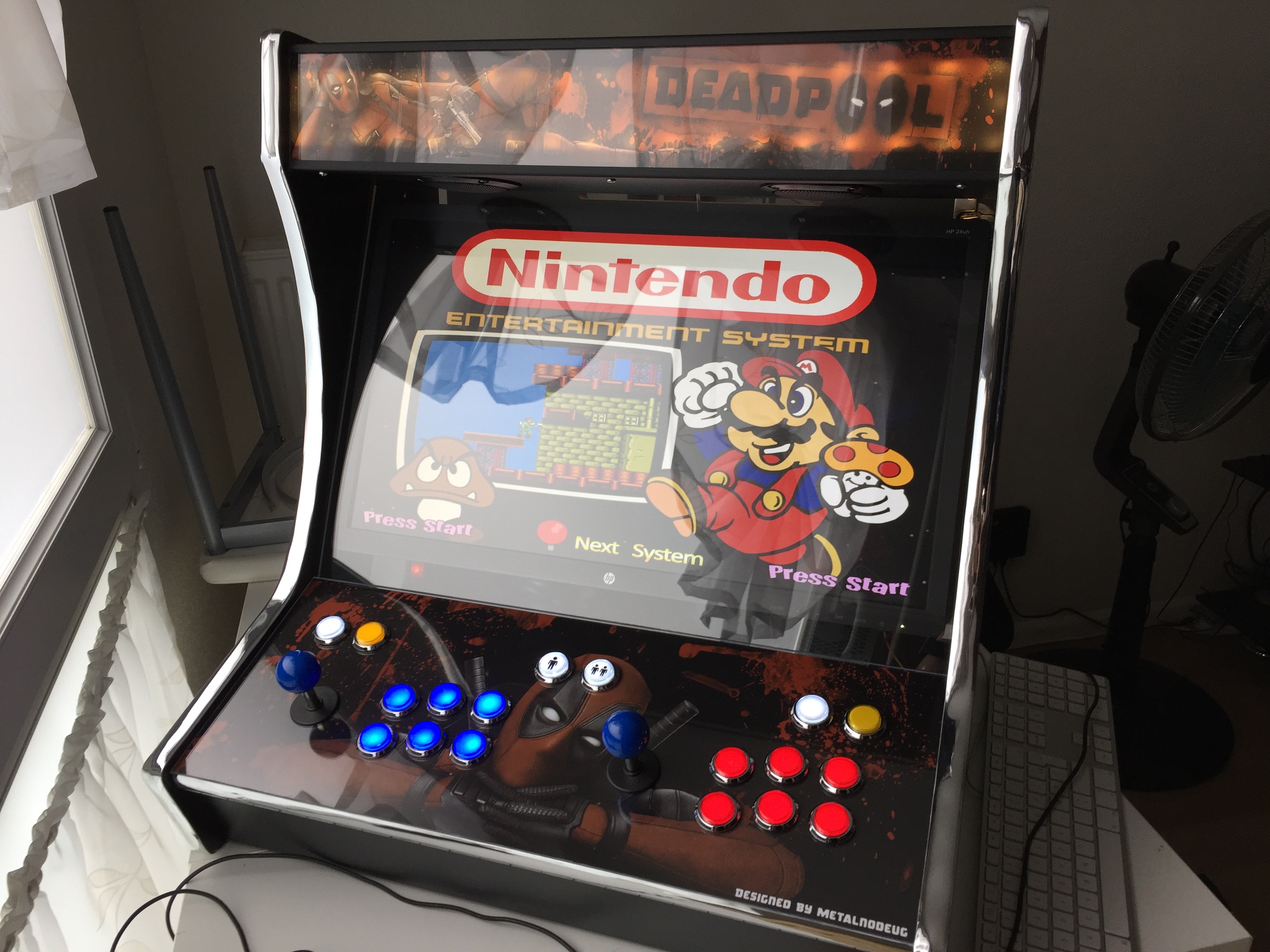 borne arcade ecran 16/9